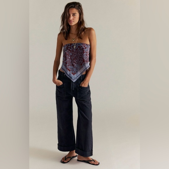 Free People Denim - NWT Free People We the Free Palmer cuffed jeans in outer space - 31